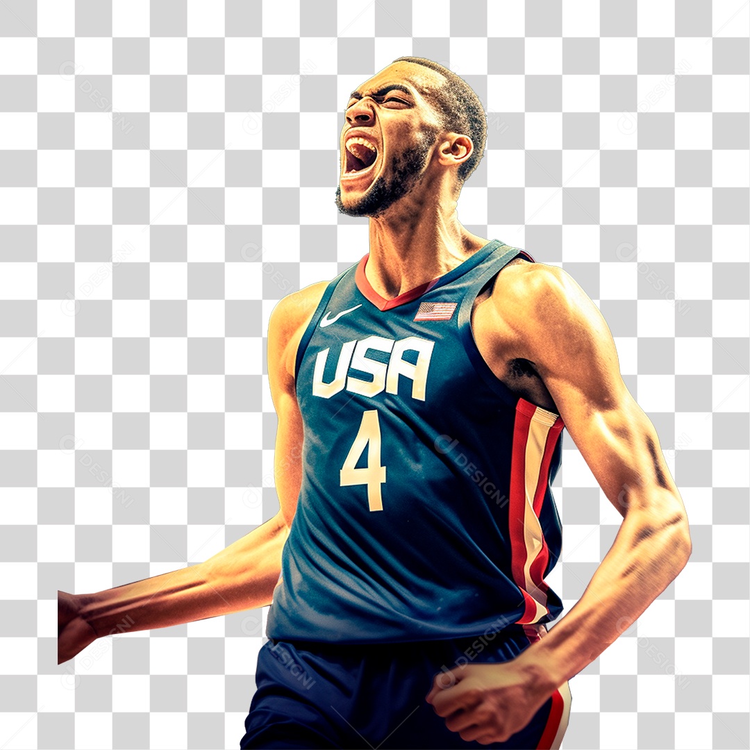 Jogador de Basquete PNG Transparente