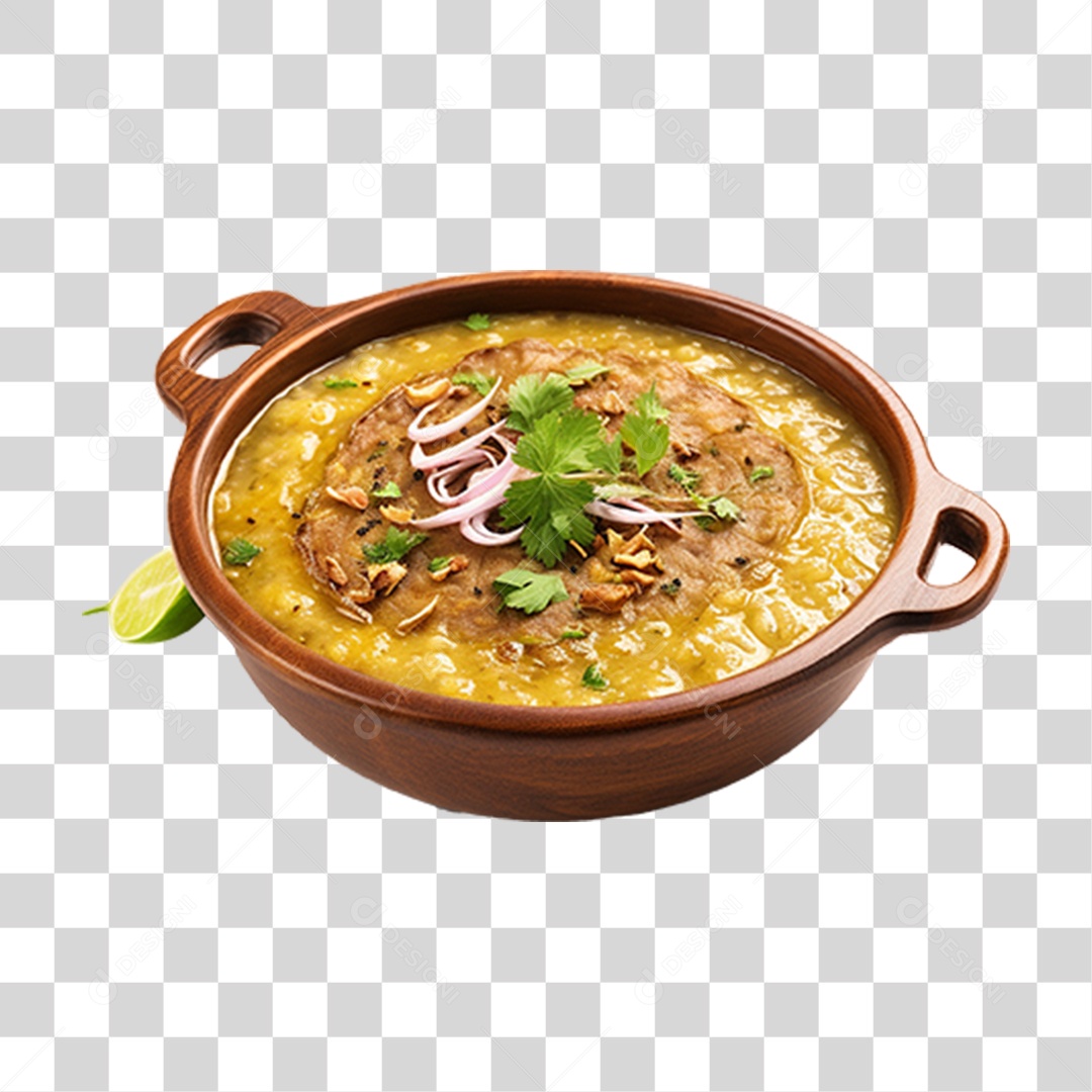 Haleem Sopa Prato PNG Transparente