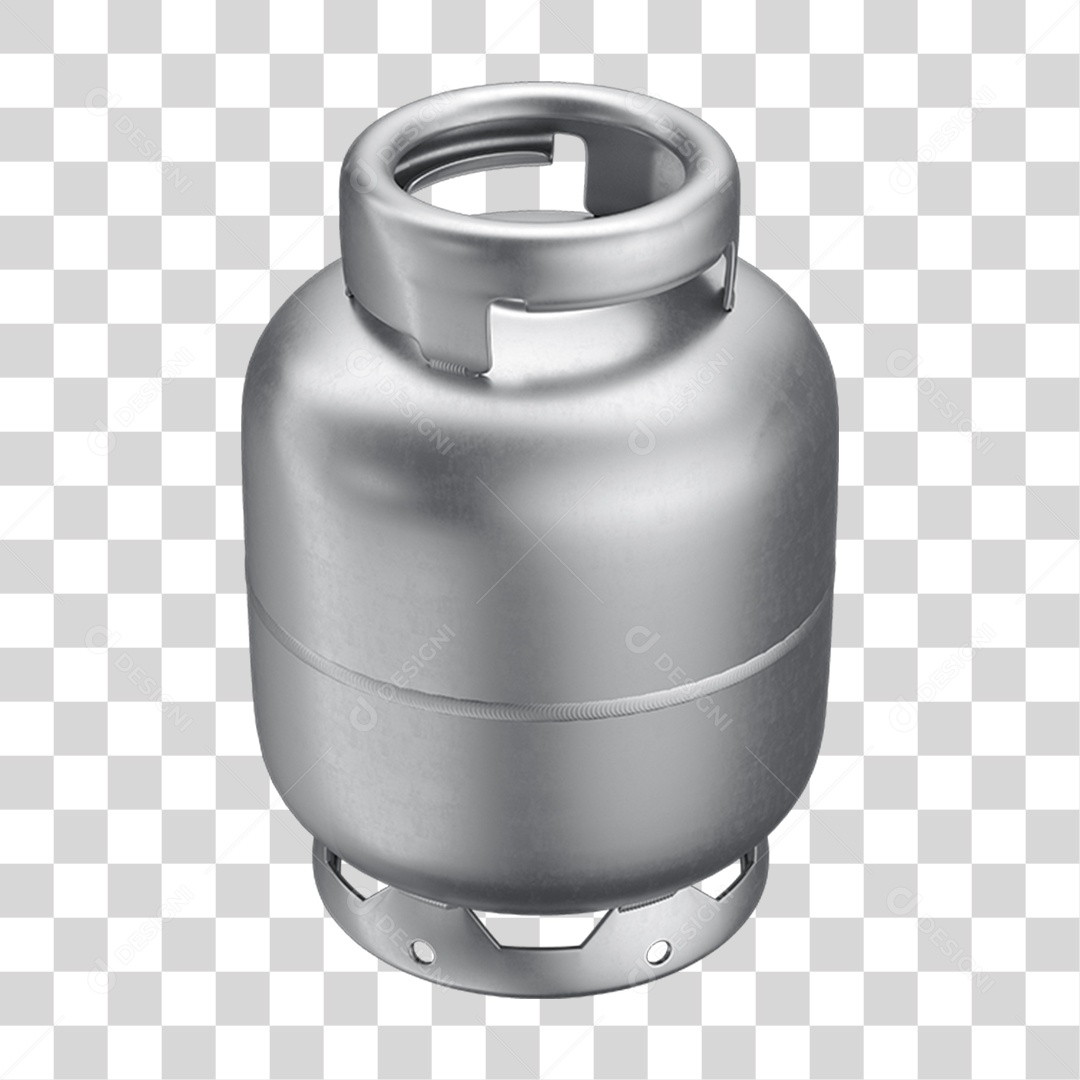 Elemento 3D Botijão de Gás Para Composição PNG Transparente