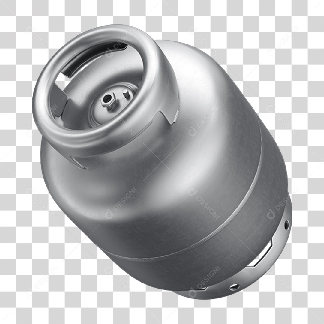 Elemento 3D Botijão de Gás Para Composição PNG Transparente