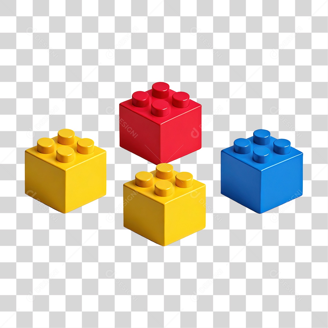 Blocos Coloridos PNG Transparente