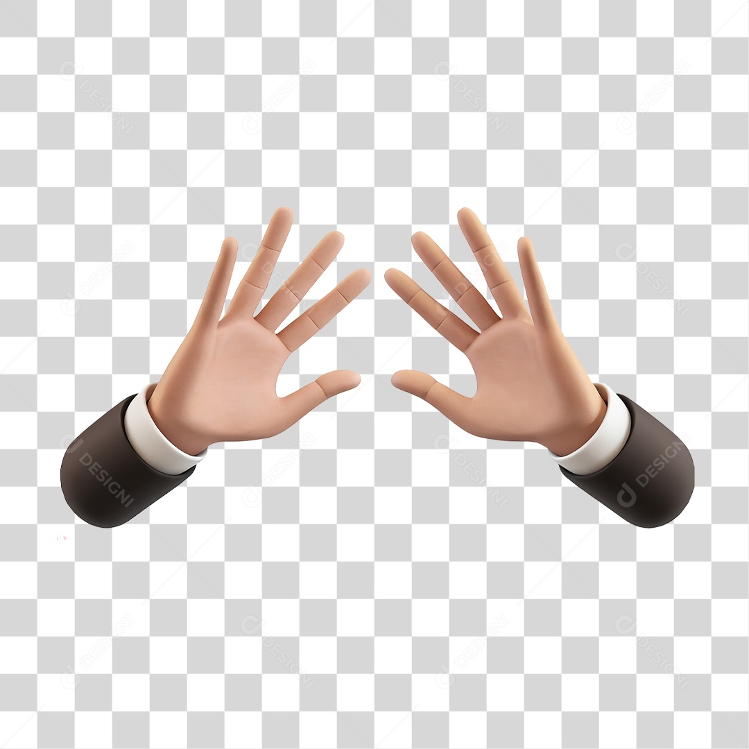 Mãos Acenando PNG Transparente