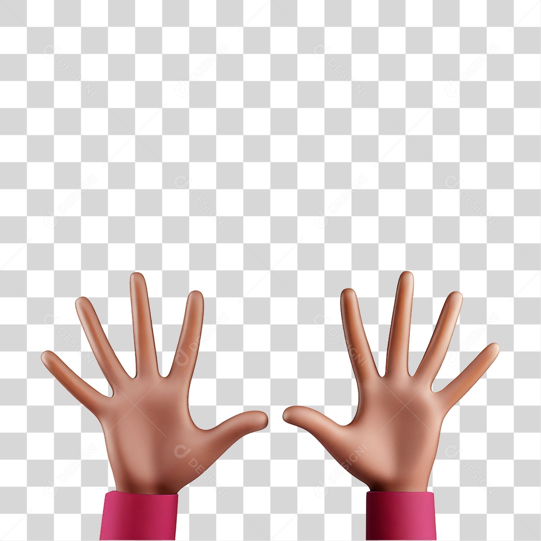 Mãos Acenando PNG Transparente