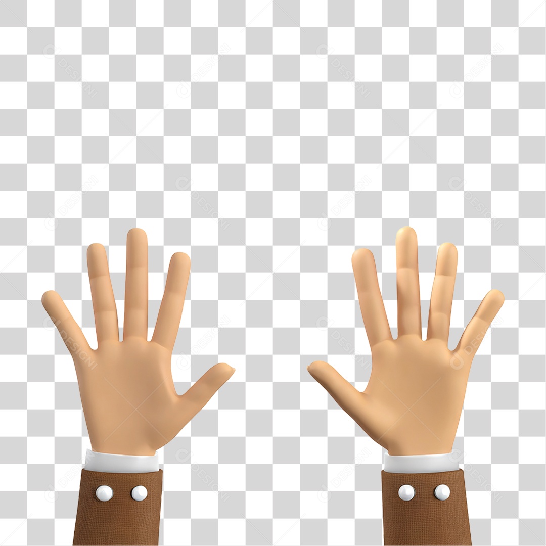 Mãos Acenando PNG Transparente