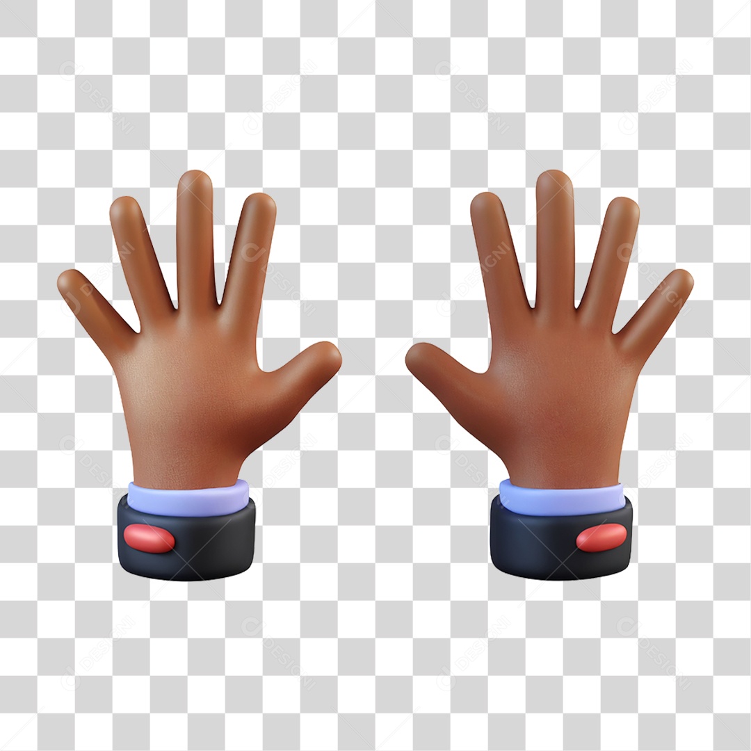 Mãos Acenando PNG Transparente