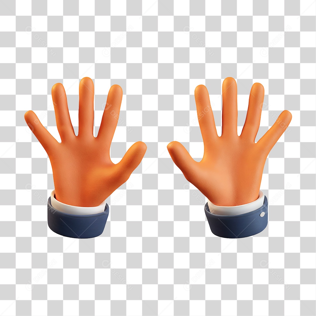 Mãos Acenando PNG Transparente