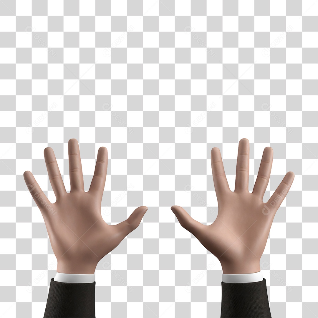 Mãos Acenando PNG Transparente