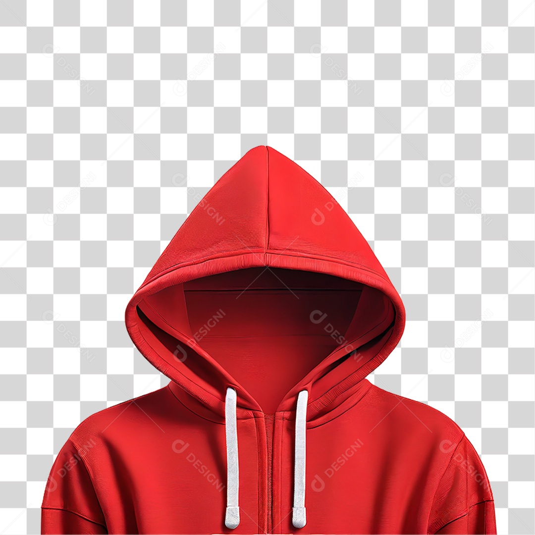 Moletom Vermelho PNG Transparente