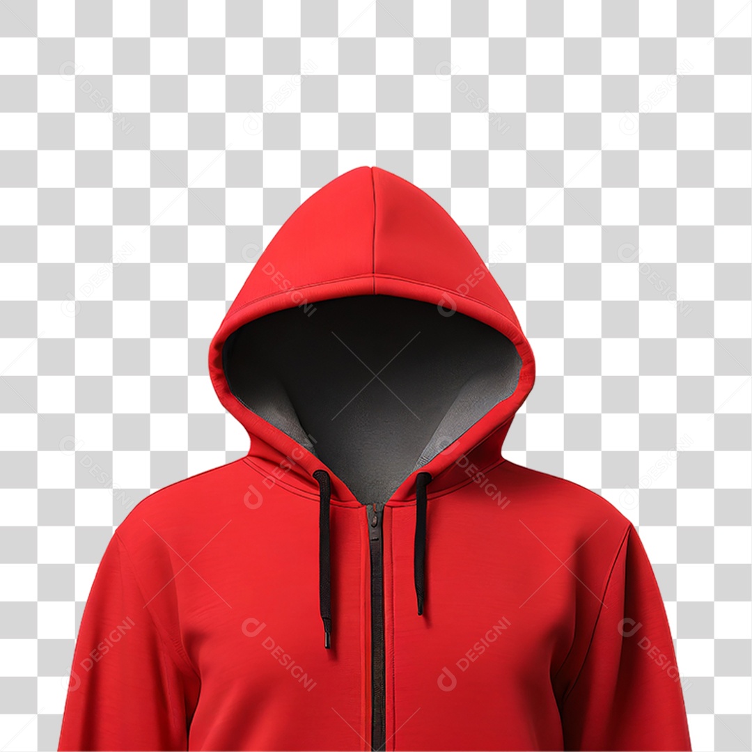 Moletom Vermelho PNG Transparente
