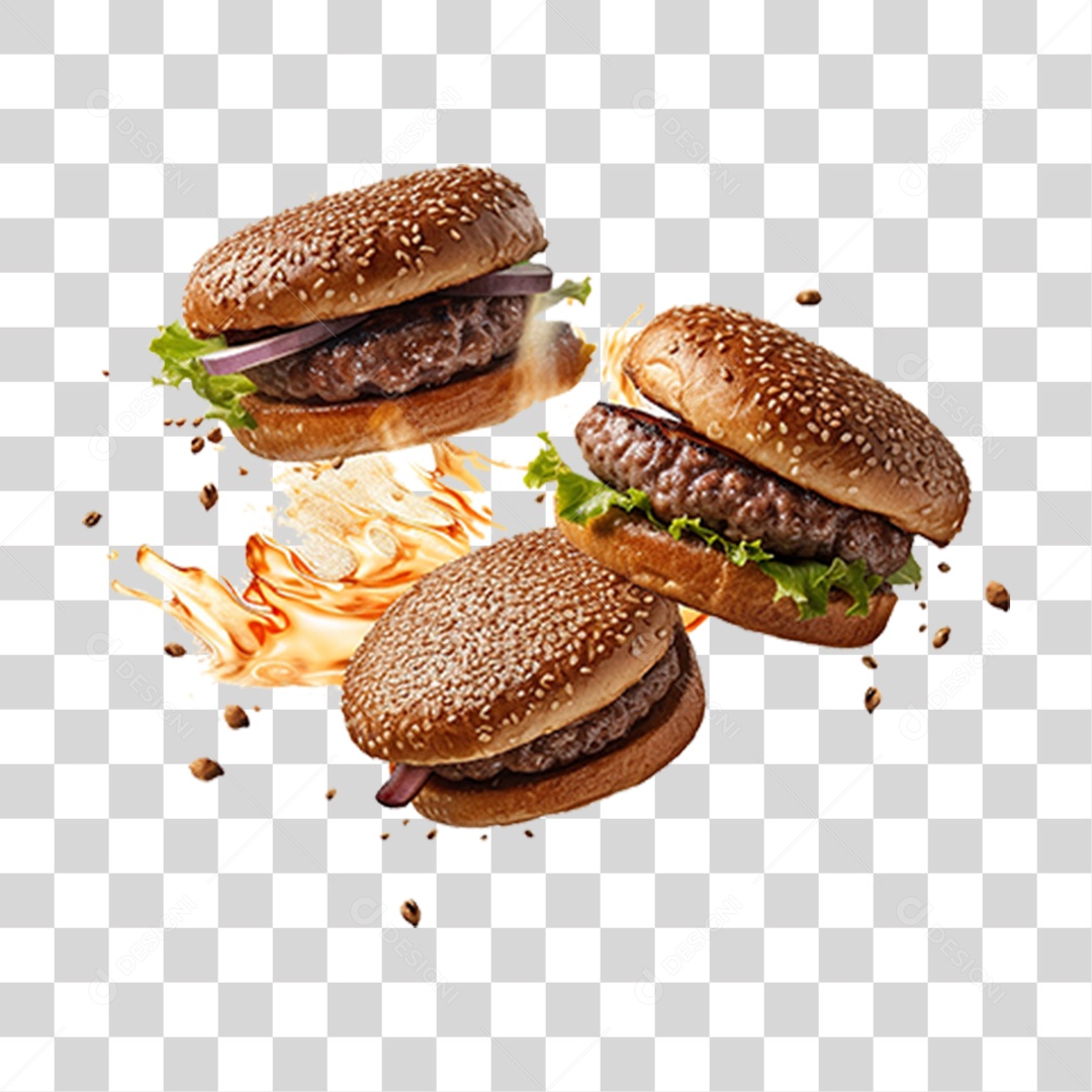 Hambúrguer Lanche Sanduiche PNG Transparente