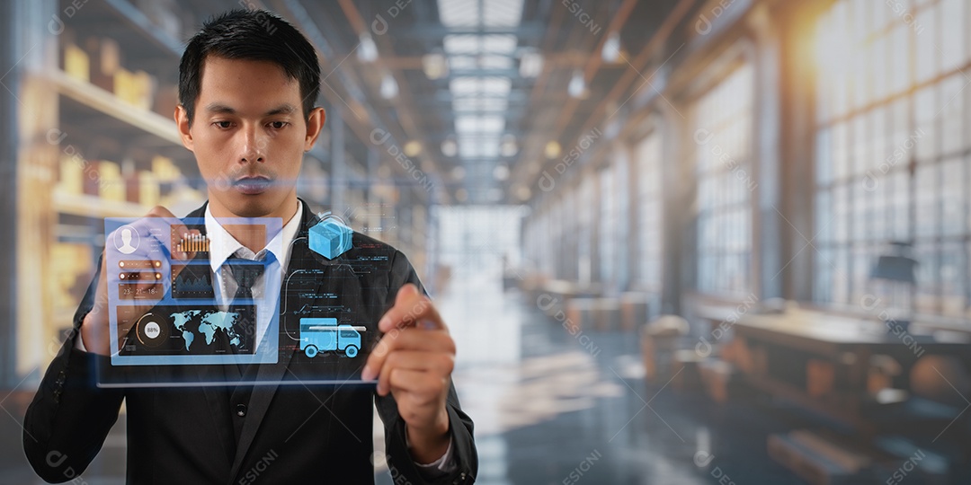 Homem empresário de negócios