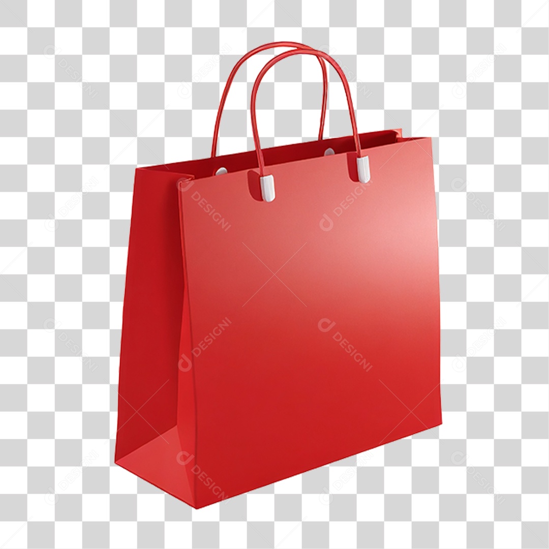 Sacola Vermelha PNG Transparente