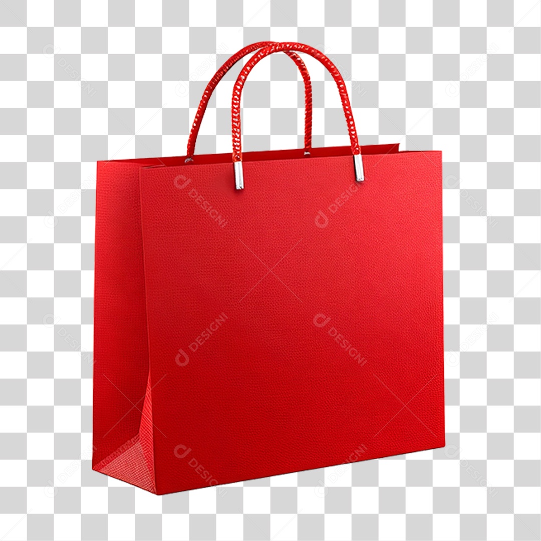 Sacola Vermelha PNG Transparente