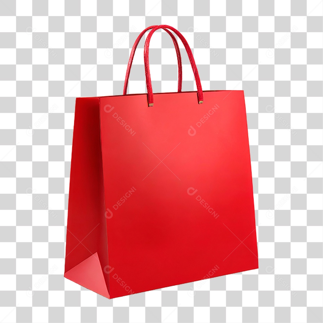 Sacola Vermelha PNG Transparente