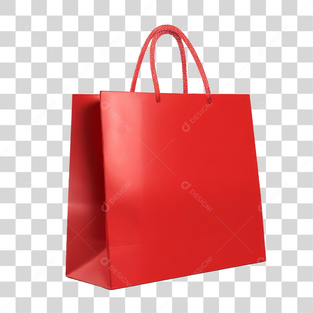 Sacola Vermelha PNG Transparente