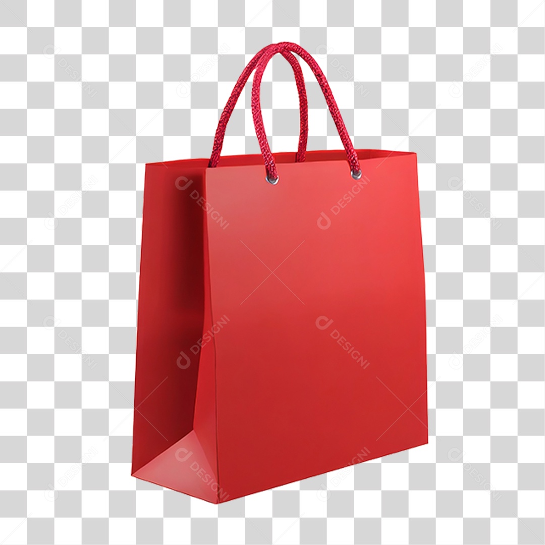 Sacola Vermelha PNG Transparente