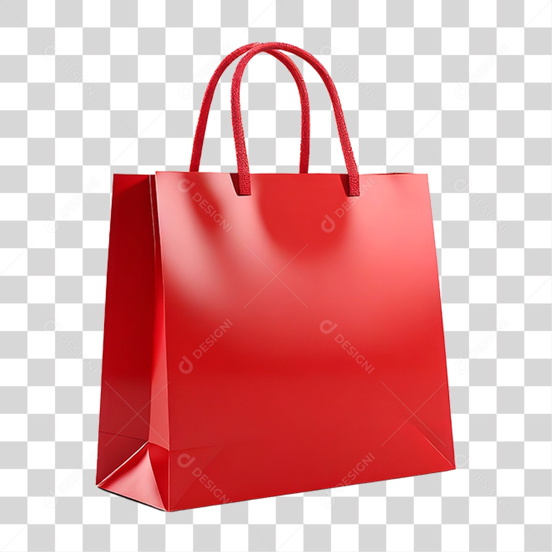 Sacola Vermelha PNG Transparente