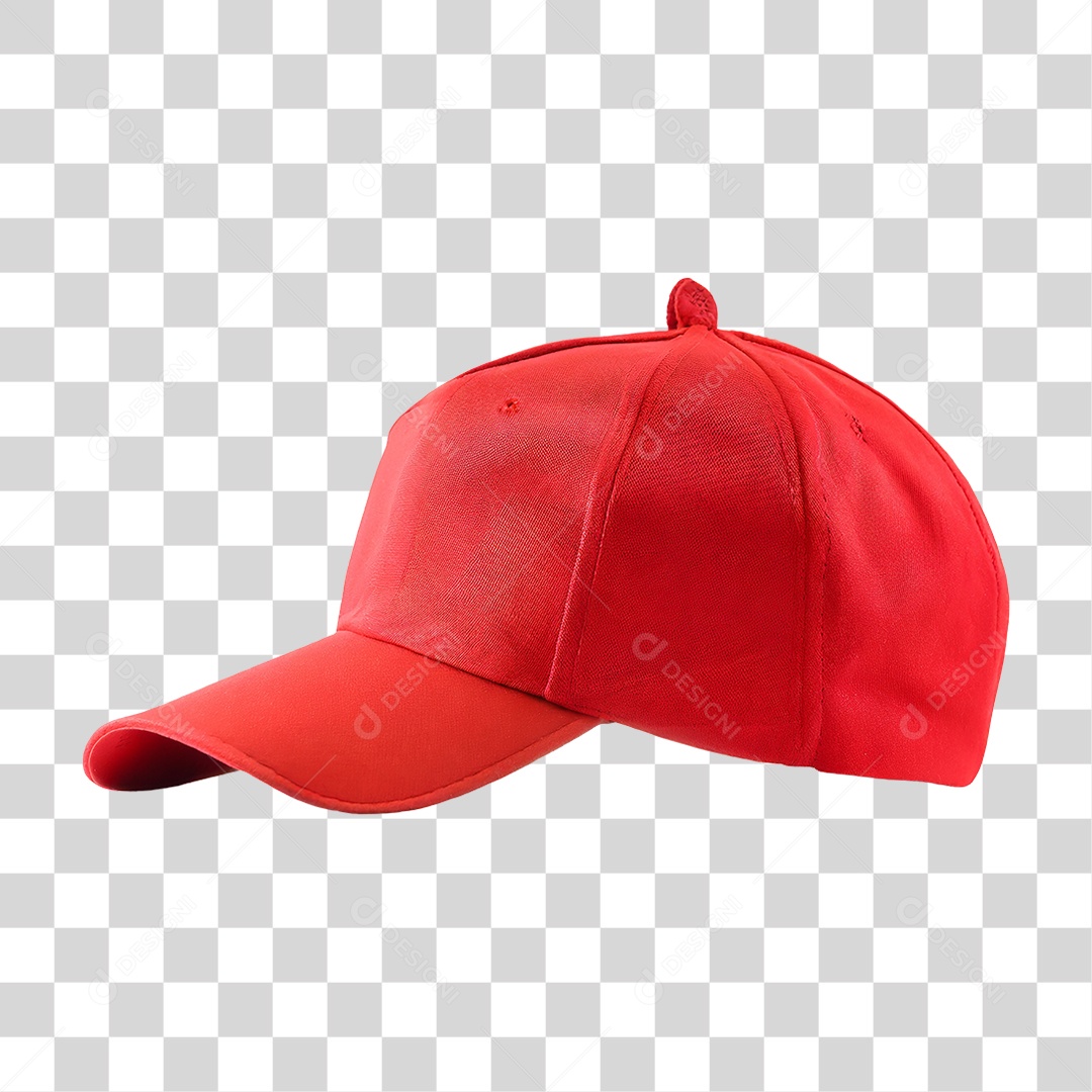 Boné Vermelho PNG Transparente