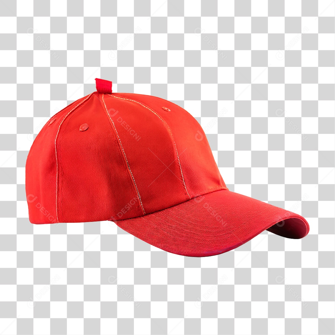 Boné Vermelho PNG Transparente