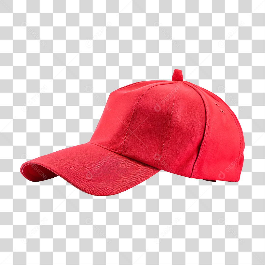 Boné Vermelho PNG Transparente