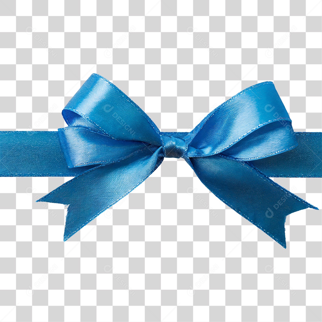 Laço Azul PNG Transparente