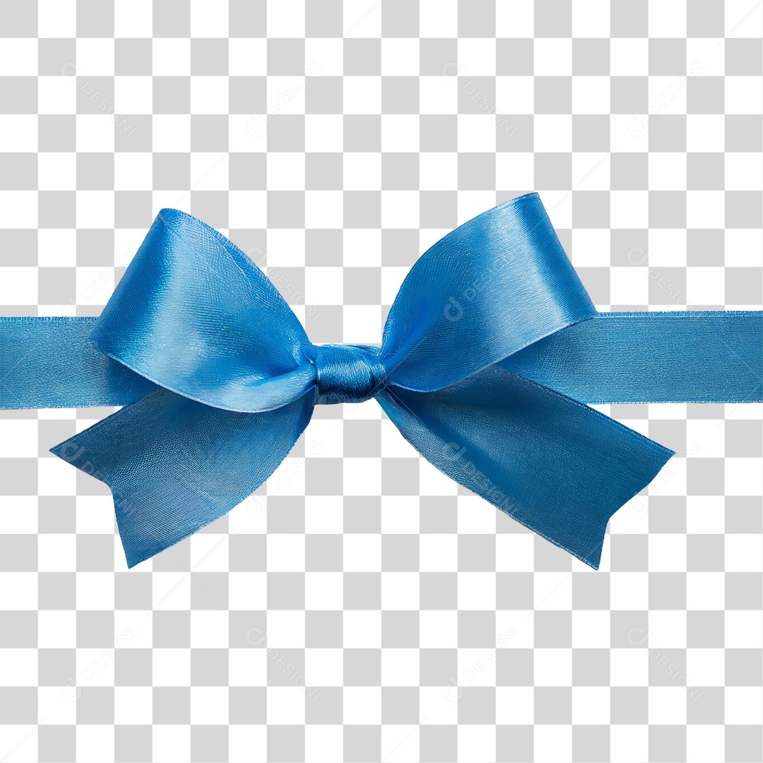 Laço Azul PNG Transparente