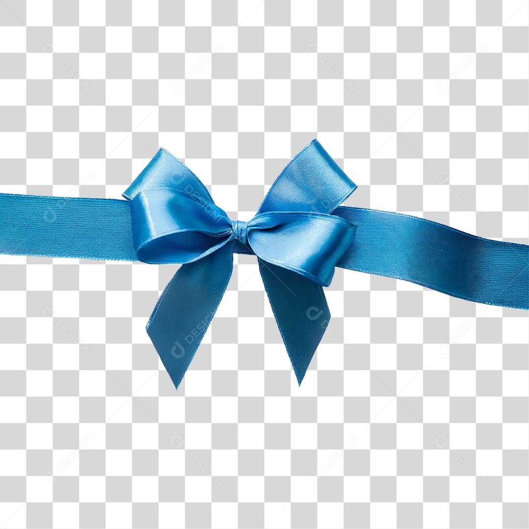 Laço Azul PNG Transparente