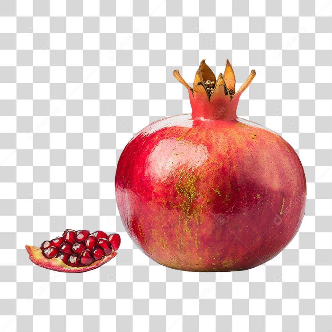 Romã Madura PNG Transparente