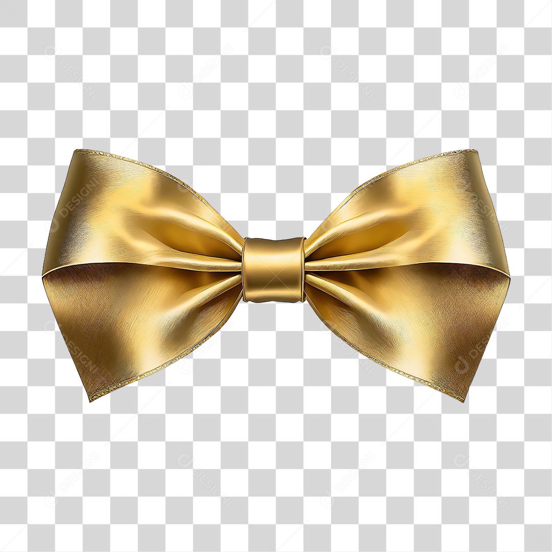 Laço Dourado PNG Transparente