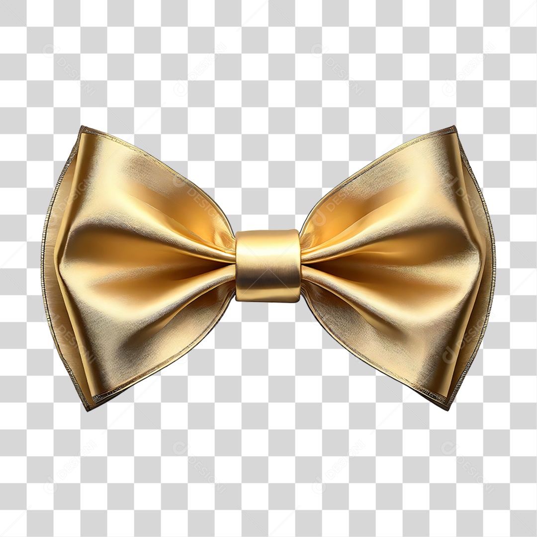 Laço Dourado PNG Transparente