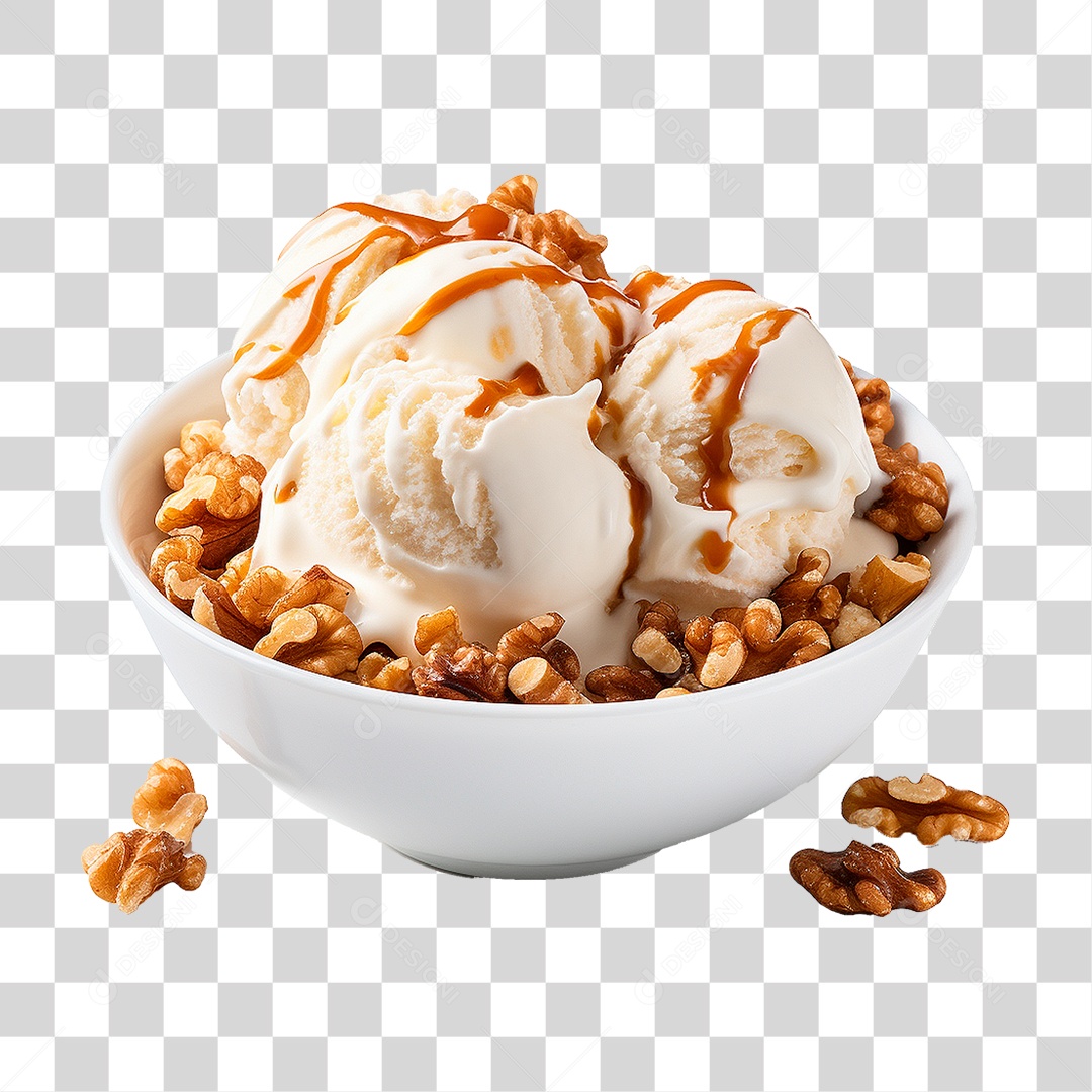 Tigela de Sorvete PNG Transparente