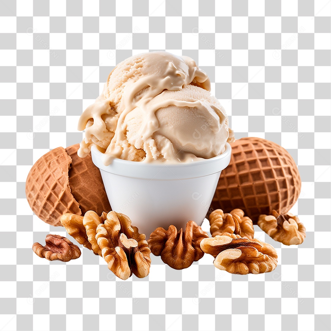 Tigela de Sorvete PNG Transparente