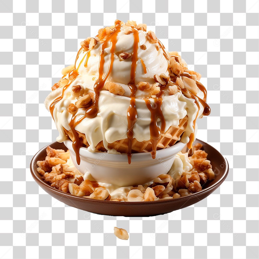 Tigela de Sorvete PNG Transparente