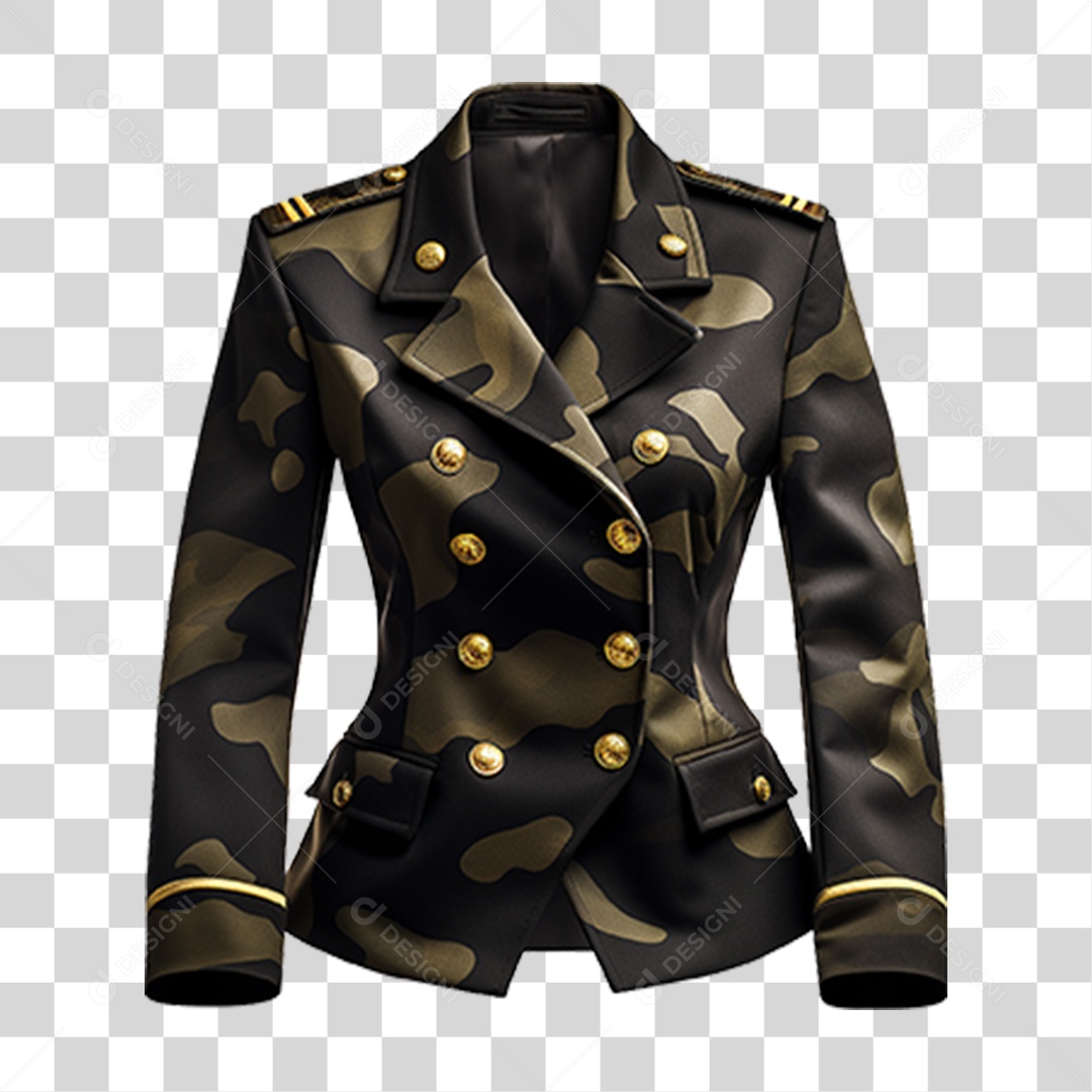 Transparent PNG Military Blazer Clothing