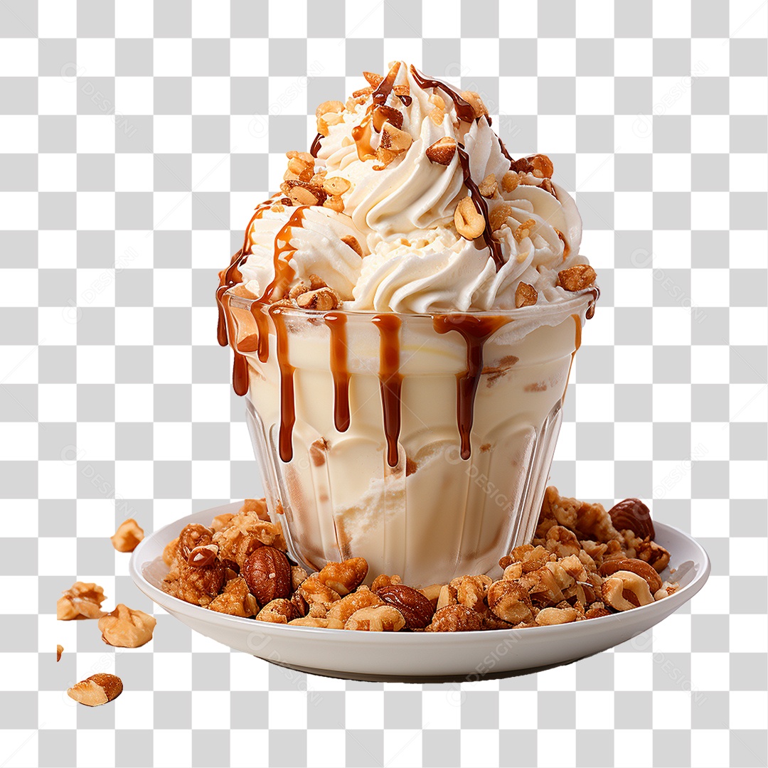 Tigela de Sorvete PNG Transparente