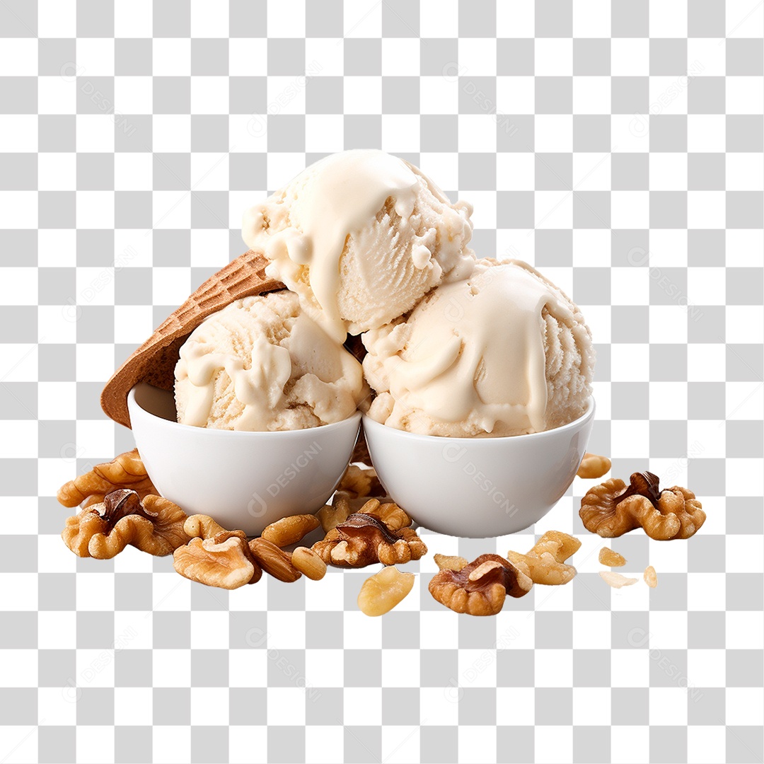 Tigela de Sorvete PNG Transparente