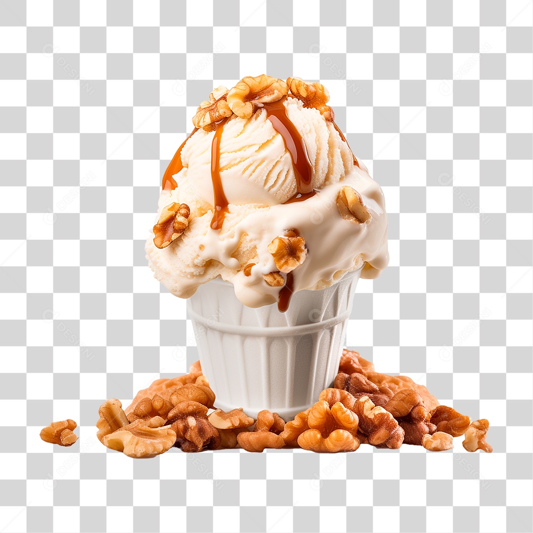 Tigela de Sorvete PNG Transparente