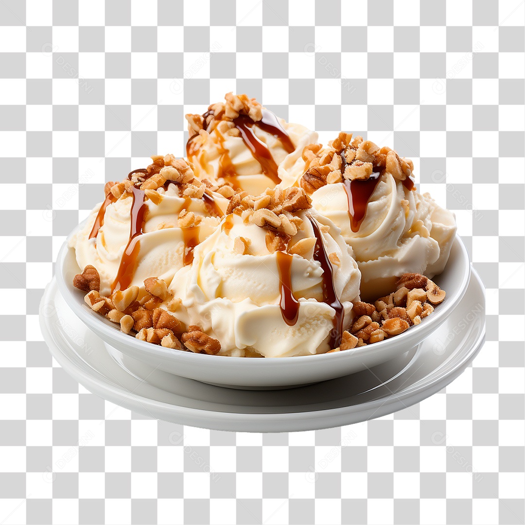 Tigela de Sorvete PNG Transparente