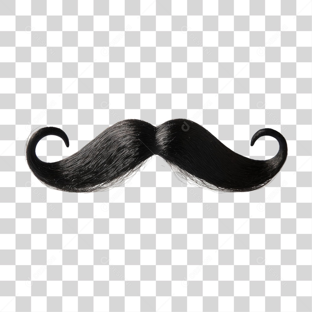 Bigode Preto PNG Transparente
