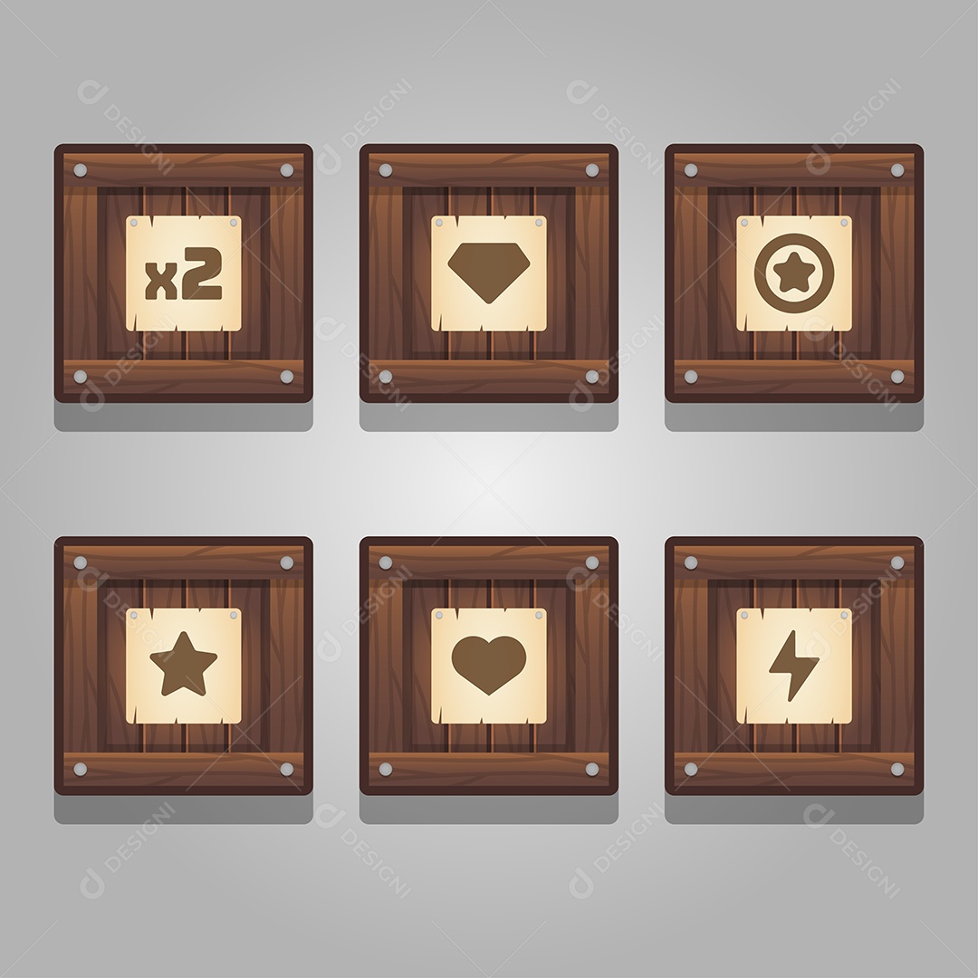 Conjuntos de Elementos de Games Vetor EPS