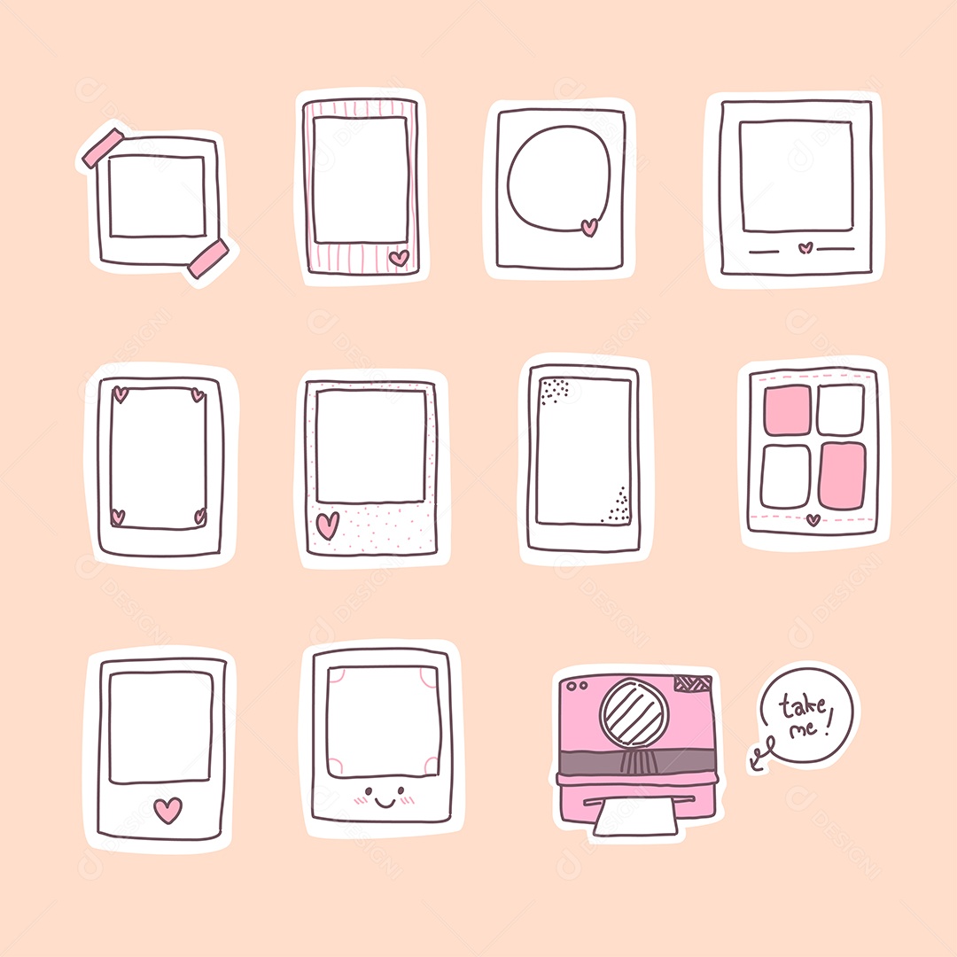 Desenhos dos Dia dos Namorados Ilustração Vetor EPS