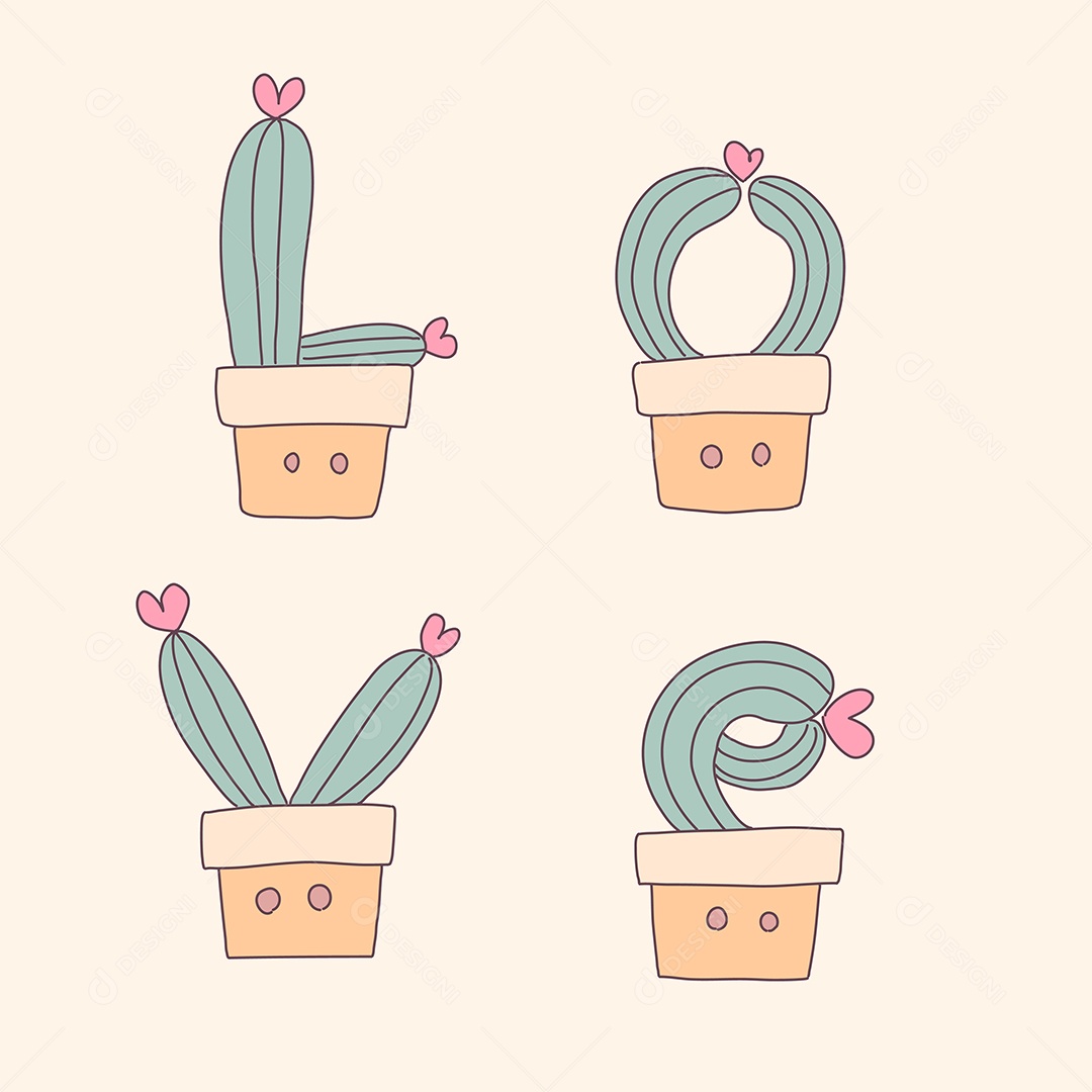 Desenhos dos Dia dos Namorados Ilustração Vetor EPS