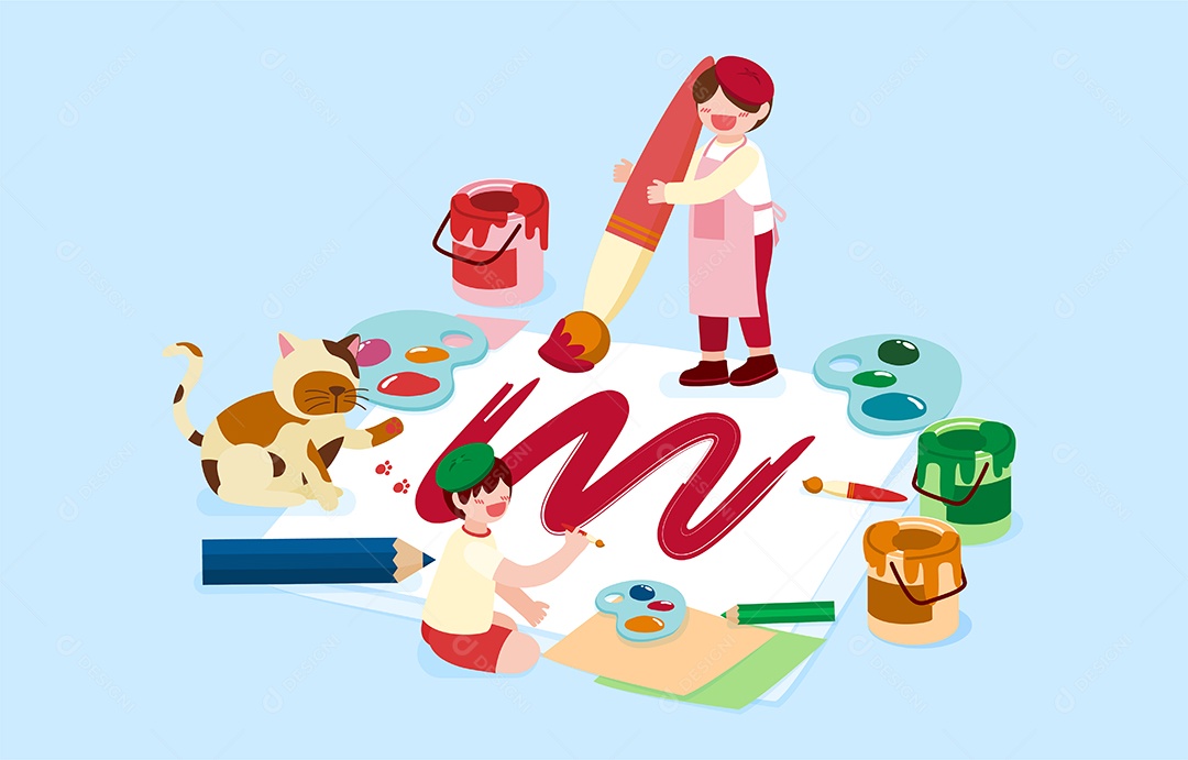 Educação e Ensino Ilustração Vetor EPS