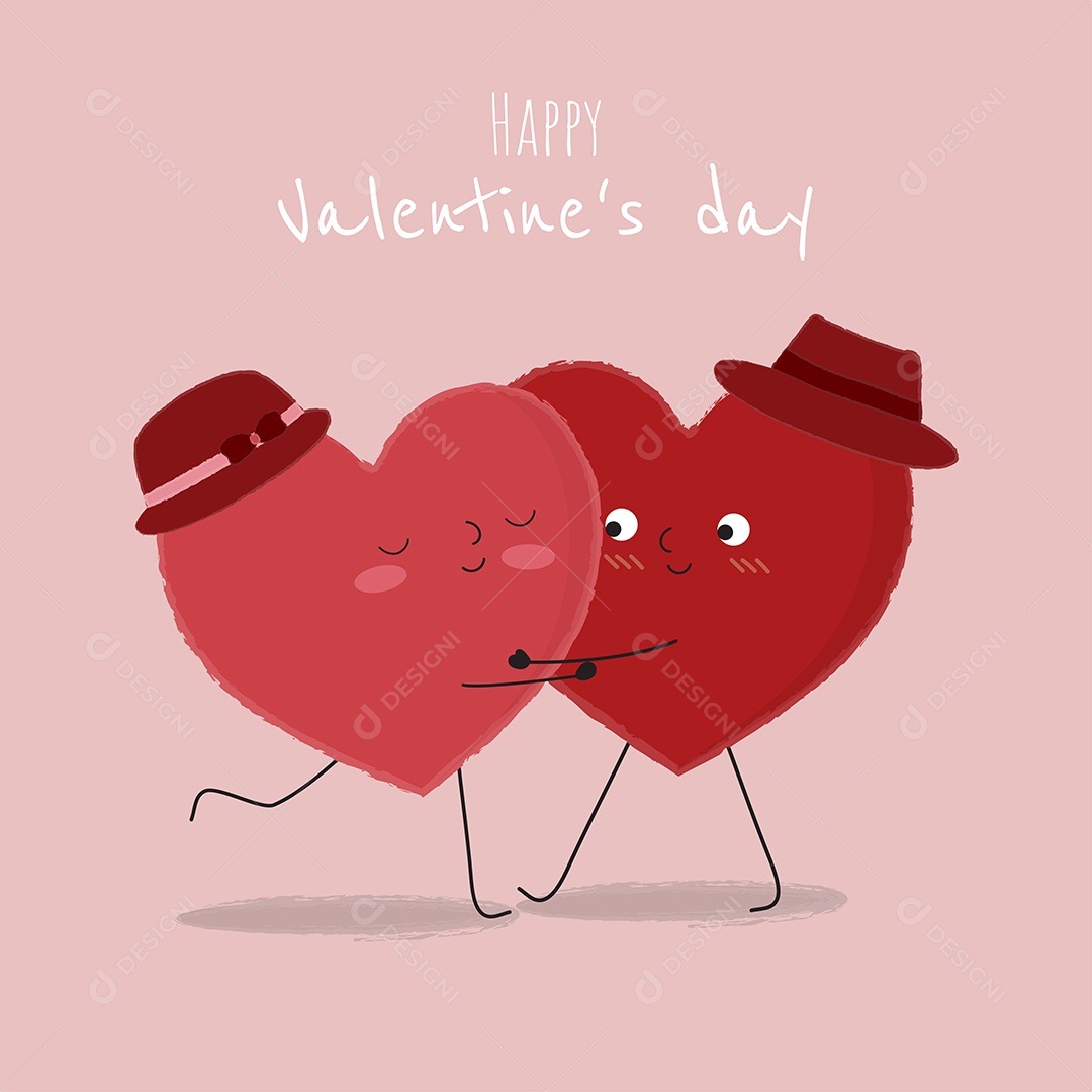 Corações do Dia dos Namorados Ilustração Vetor EPS