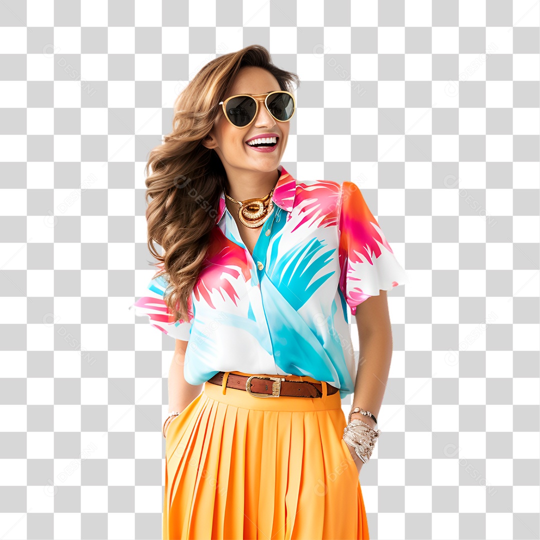 Mulher Moda Verão Praias PNG Transparente