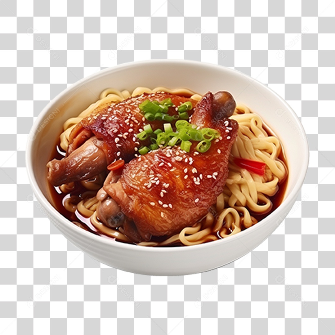 Frango com Macarrão PNG Transparente