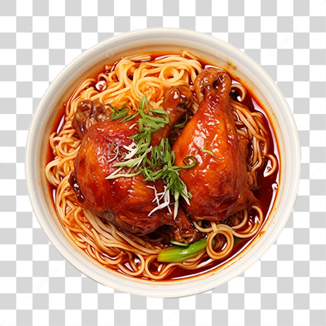 Frango com Macarrão PNG Transparente