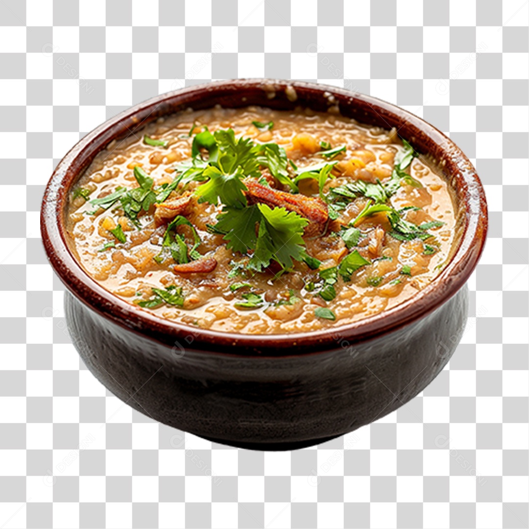 Haleem Sopa Prato PNG Transparente