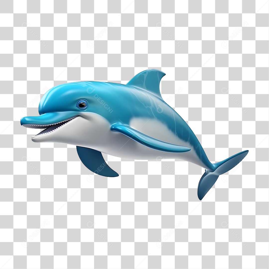 Mascote Golfinho PNG Transparente