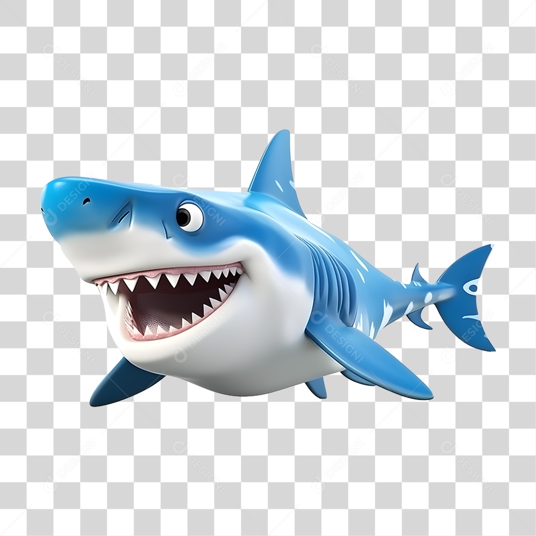 Mascote Tubarão PNG Transparente